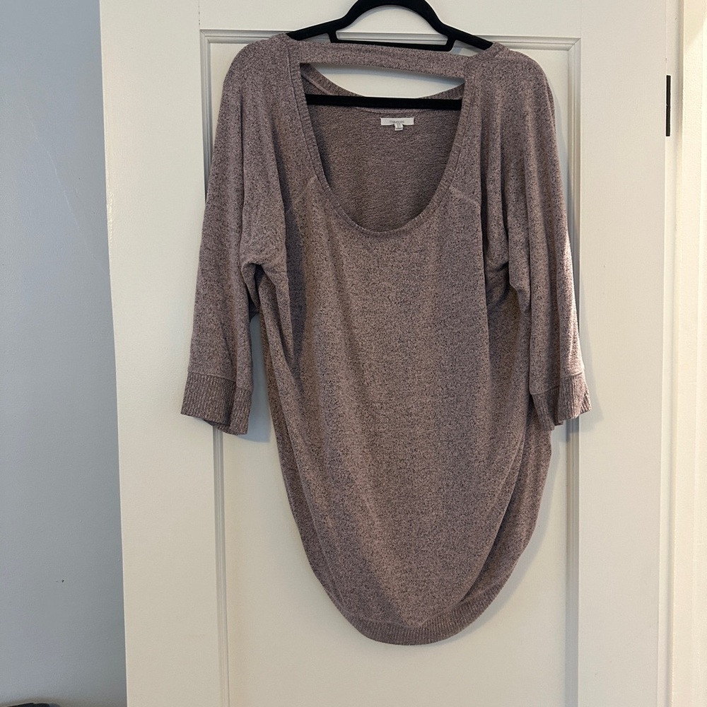 Cozy Purple Knit Sweater
